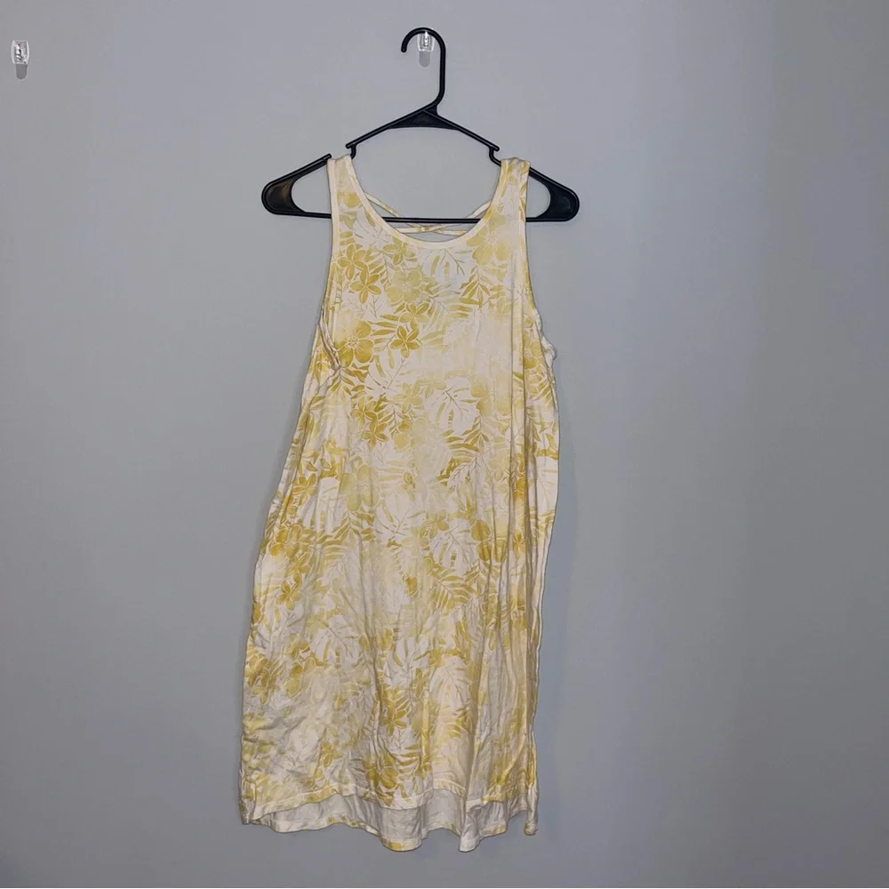 Old Navy Yellow and Cream Kids Casual Dress